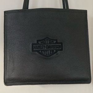 Vintage Harley Davidson Leather Tote